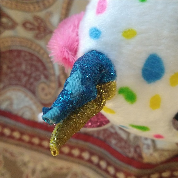 TY Beanie Valve HARMONIE the Speckled Unicorn Plush without Swing Tag. - Picture 10 of 17
